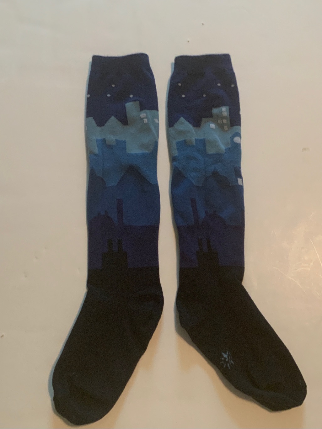 Men's Nightscape Crew Socks - Blue